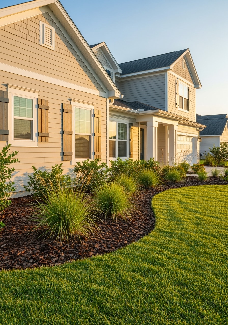 Close-up of a Daytona Beach home with salt-resistant materials and coastal design elements.