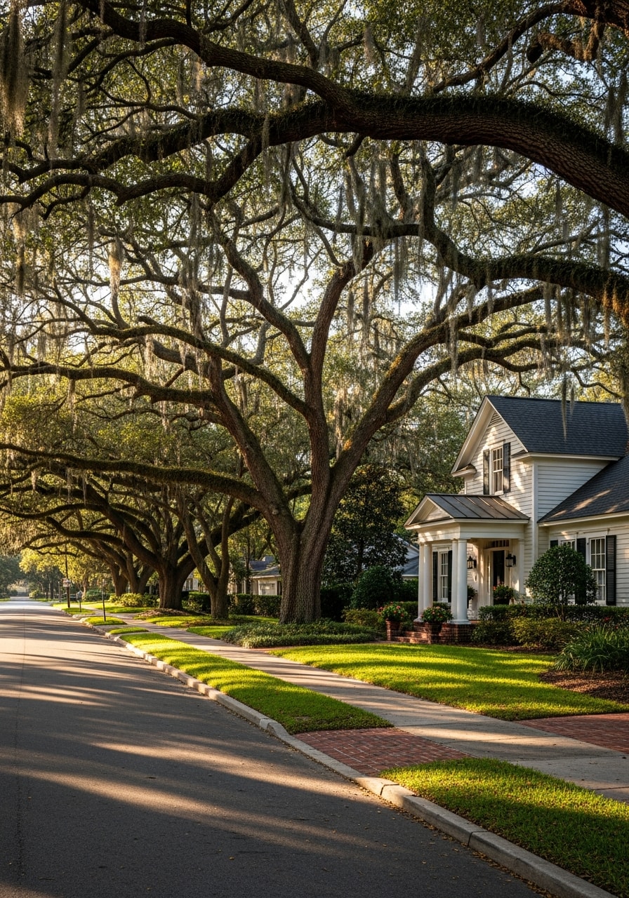 Well-maintained Mount Dora home exterior showing period architectural details and established neighborhood setting.